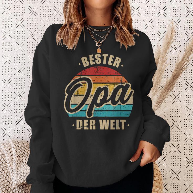 Bester Opa Der Weltintage Retro Sweatshirt Geschenke für Sie