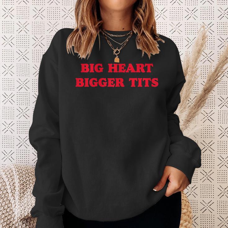 Big Heart Bigger Tits Sweatshirt Geschenke für Sie