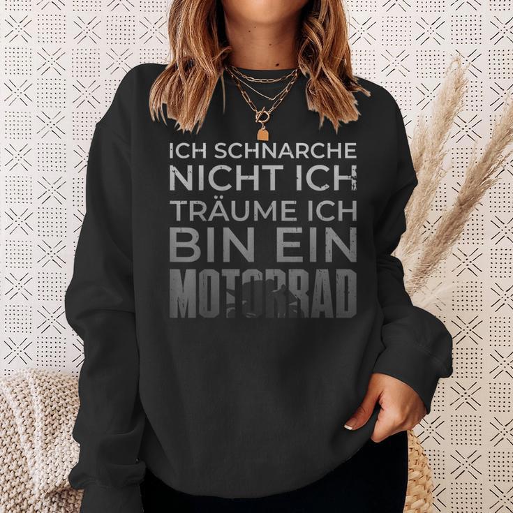 Biker Ich Träume Ich Bin Ein Motorrad Sweatshirt Geschenke für Sie