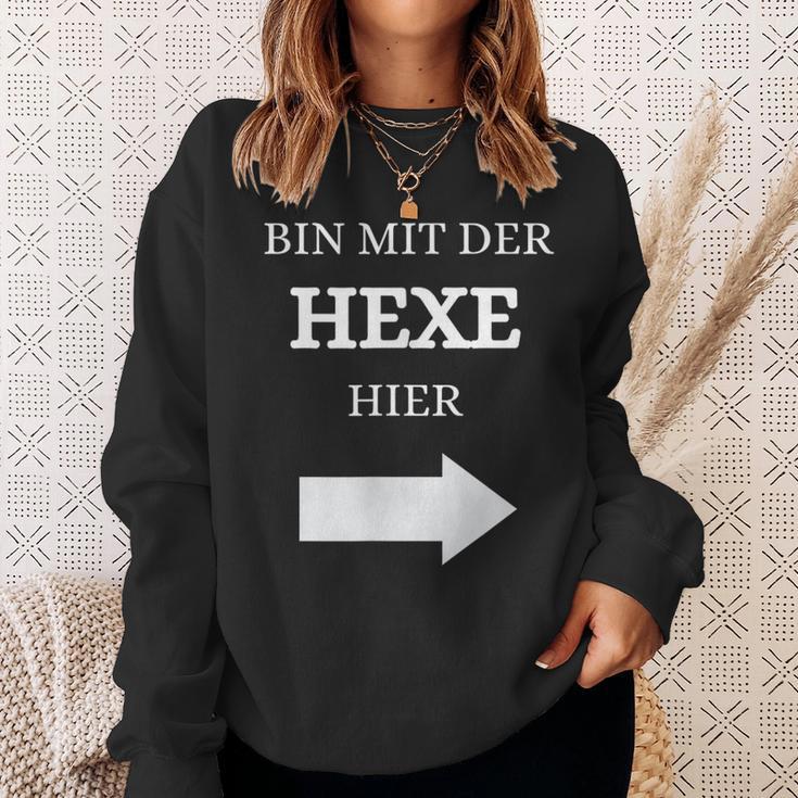 Bin Mit Der Hexe Hier Wizard Sweatshirt Geschenke für Sie