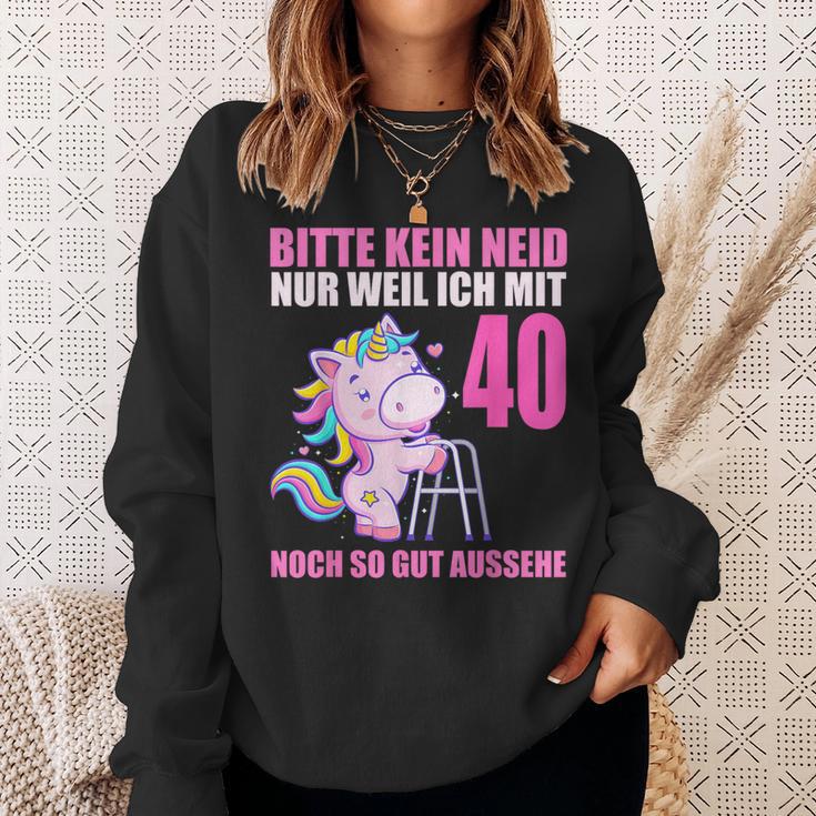 Bitte Kein Eneid Gut Aussehe 40 Jahre Unicorn 40Th Birthday Sweatshirt Geschenke für Sie