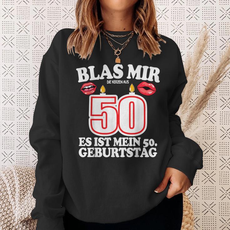 Blas Mir Die Kerzen Aus 50Th Birthday Man Sweatshirt Geschenke für Sie