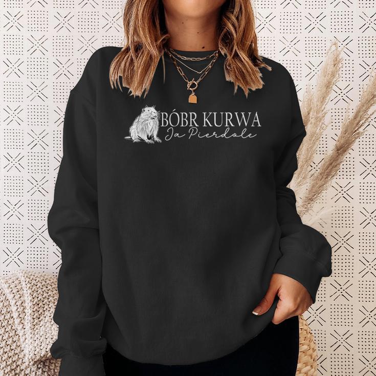 Bobr Kurwa Simpel Kurwa Biber Bober Bobr Ja Pierdole Sweatshirt Geschenke für Sie