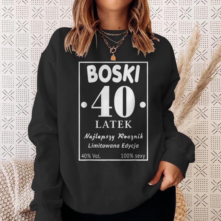 Boski 40 Latek Polska Koszulka Urodzinowa 40 Urodziny 40 Lat Sweatshirt Geschenke für Sie