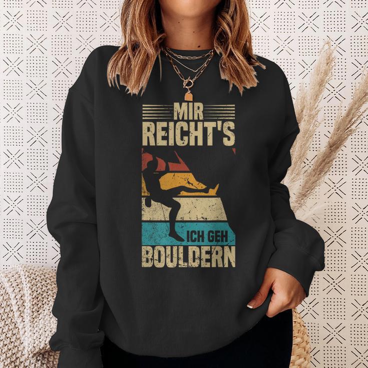 Bouldering Retro Mountain Climbing Mir Reicht's Ich Geh Bouldering Sweatshirt Geschenke für Sie