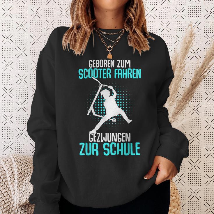 Boys & Children's With 'Geboren Zum Scooter Fahren' Motif Sweatshirt Geschenke für Sie