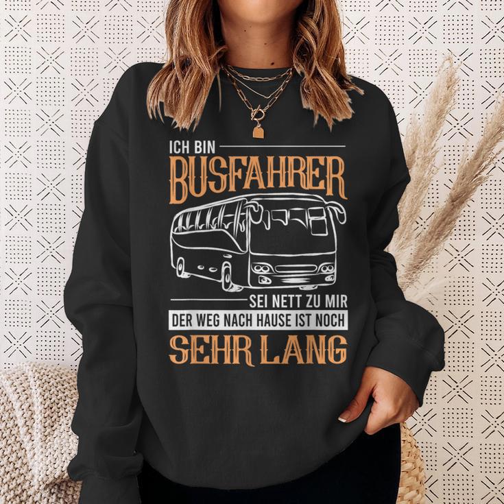 Busfahrer Weg Noch Lang Bus School Bus Line Bus Driver Sweatshirt Geschenke für Sie