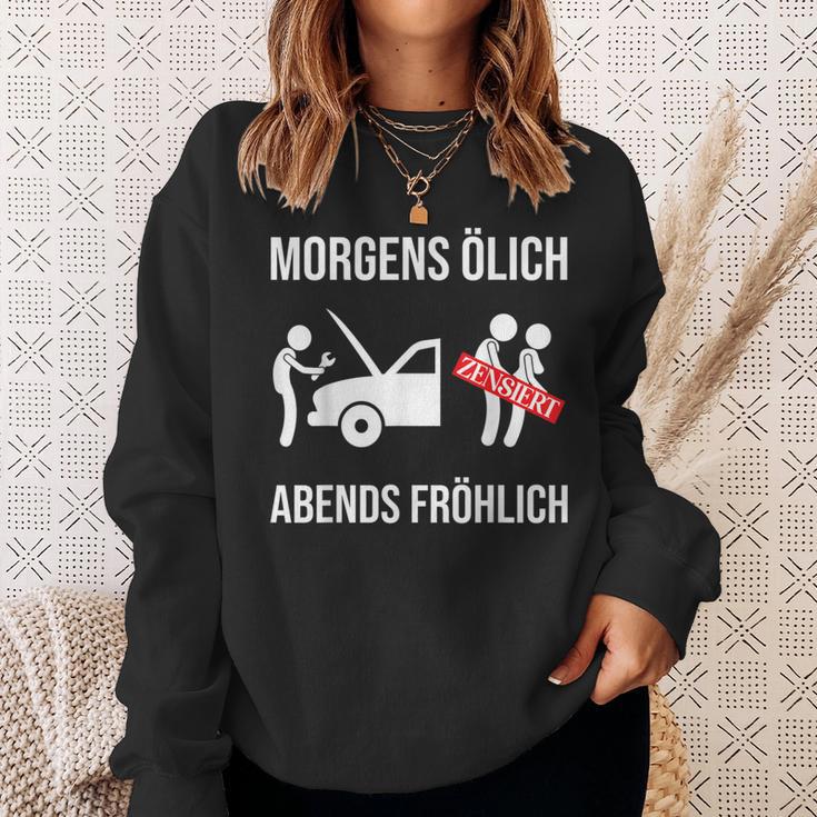 Car Mechanic Mechatronics Ölich Abends Happy Sweatshirt Geschenke für Sie