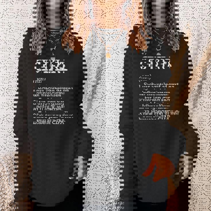 Chiara Definizione Nome Personalizzato Chiara Divertente Compleanno Felpa Regalos para ella