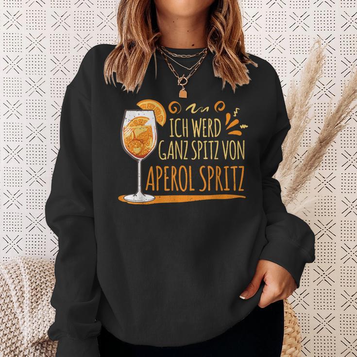 Cocktail Ich Werd Ganz Spitzon Aperol Spritz German Sweatshirt Geschenke für Sie