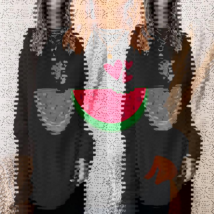 Cœur De Pastèque Amusant Pour Les Amateurs De Pastèques Sweater e Cadeaux pour elle