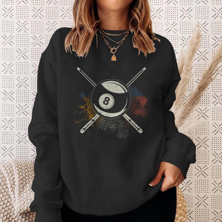 Colourful Billiard Cue Pool 8 Ball Billiard Sweatshirt Geschenke für Sie