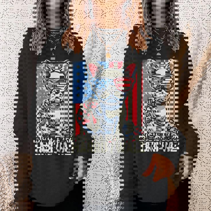 Da Donna Per Kamala Harris Walz 2024 Bulldog Francese Felpa Regalos para ella