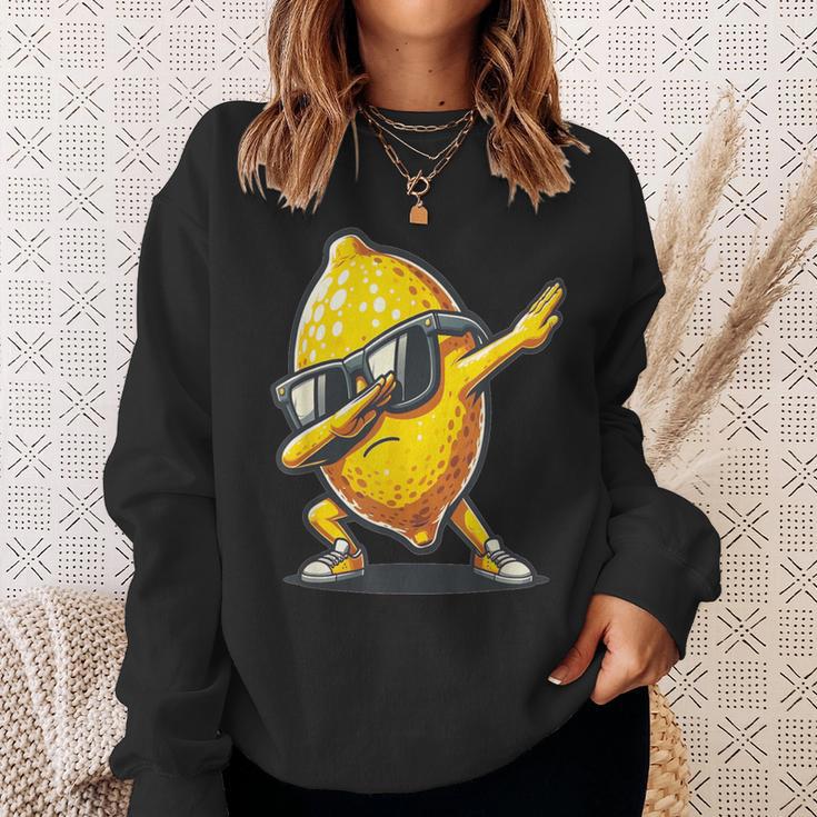 Dab Lemon Dancing Dabbing Lemon Fruit Sweatshirt Geschenke für Sie