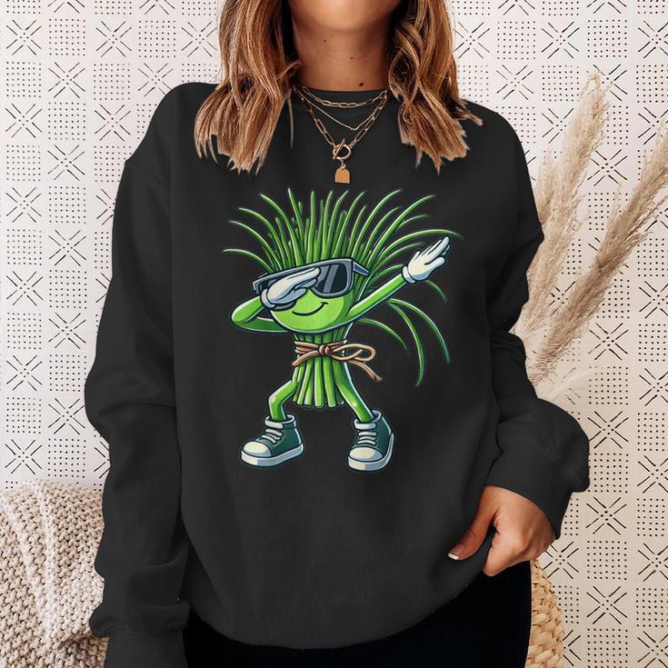 Dabbing Schnittlauch Lustiges Kräuter Schnittlauch Sweatshirt Geschenke für Sie