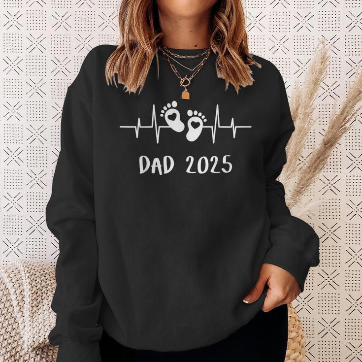 Dad 2025 Papa Herzschlag Das Daddyatertag Sweatshirt Geschenke für Sie