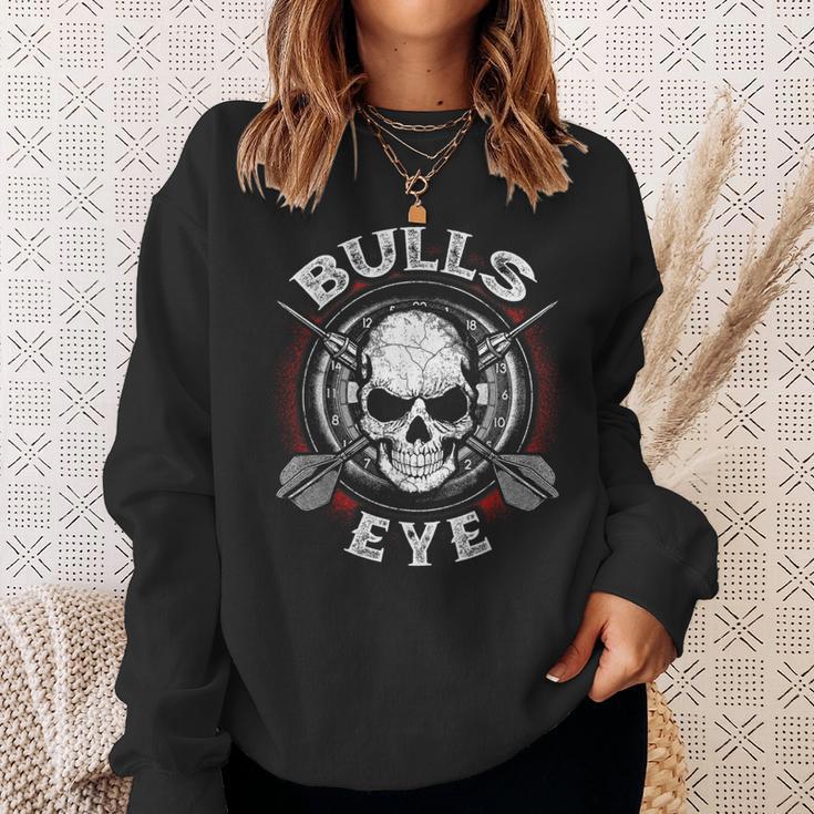 Darts Dart 180 Bullseye Skull Sweatshirt Geschenke für Sie