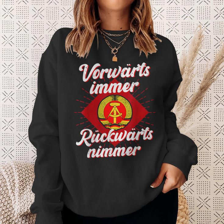 Ddr Orwärts Forward Immer Backward S Sweatshirt Geschenke für Sie