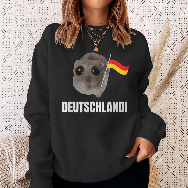 Deutschlandi Sad Hamster Meme Sweatshirt Geschenke für Sie