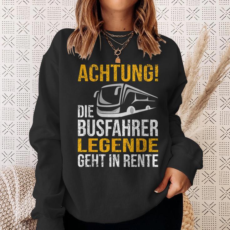 Die Busfahrer Legende Geht In Rente Ruhestand Pension Sweatshirt Geschenke für Sie