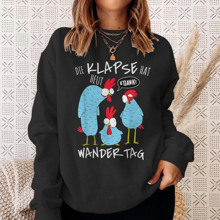 Die Klapse Hat Heut Wandertag Hiking Jga Selfironie Sweatshirt Geschenke für Sie