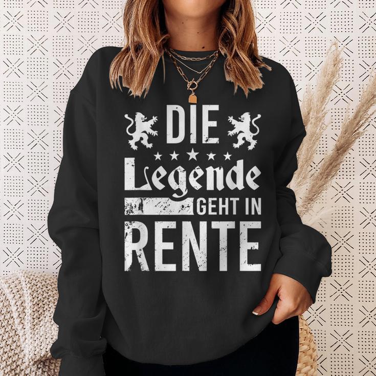 Die Legende Geht In Rentner The Legend Goes Sweatshirt Geschenke für Sie