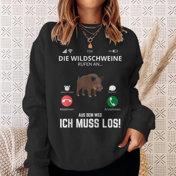 Die Wildschweine Jagd Wildboar Deer Outfit For Hunter Sweatshirt Geschenke für Sie