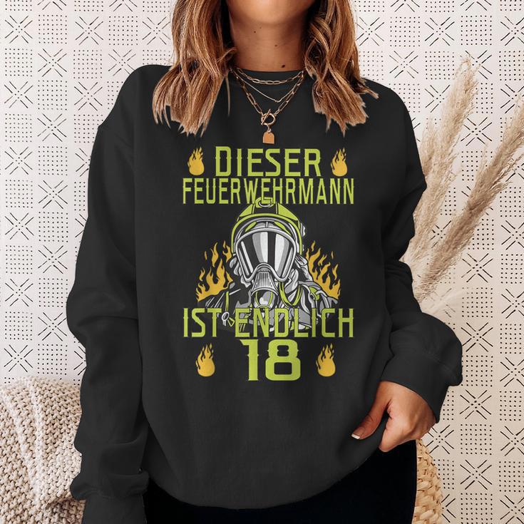 Dieser Feuerwehrmann Ist Endlich 18 Sweatshirt Geschenke für Sie