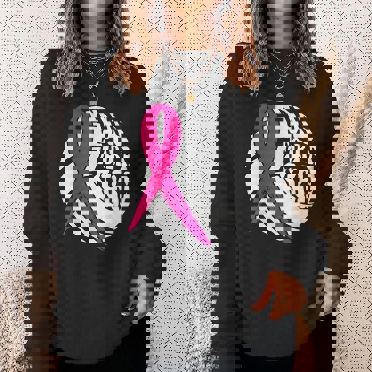 Dig For Cure Pink Ribbon Volleyball Breast Cancer Awareness Sweatshirt Gifts for Her