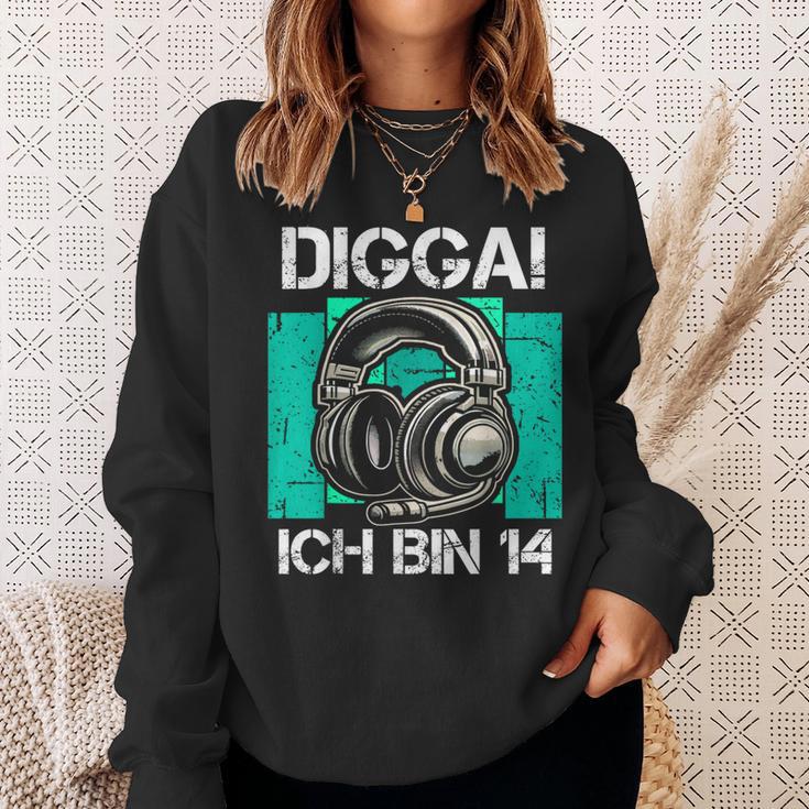 With Digga Ich Bin 14 Jahre Junge Geburtstag Sweatshirt Geschenke für Sie