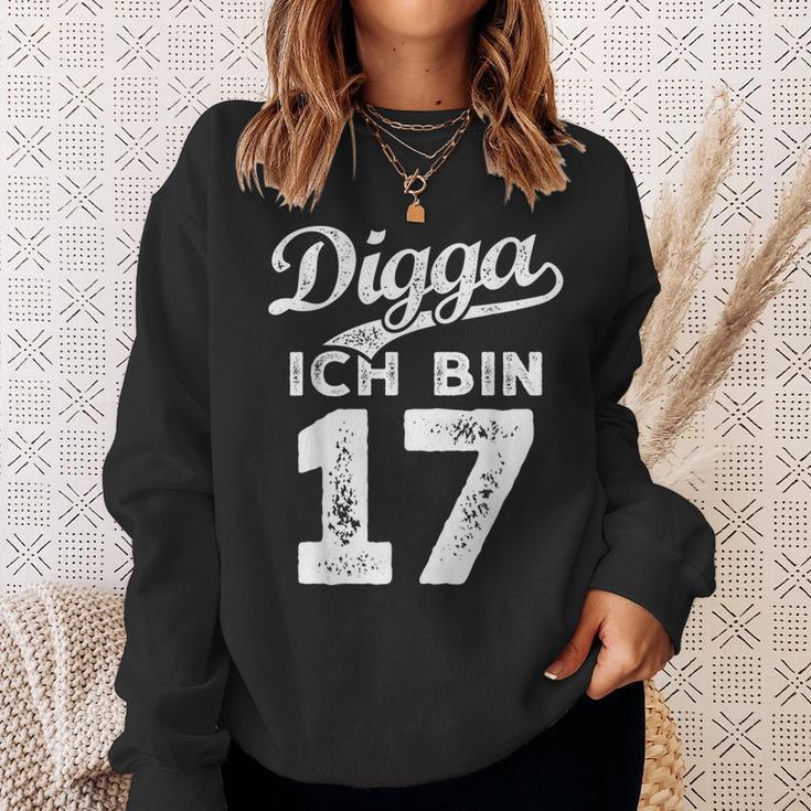 Digga Ich Bin 17 Jahre 17Th Birthday Sweatshirt Geschenke für Sie