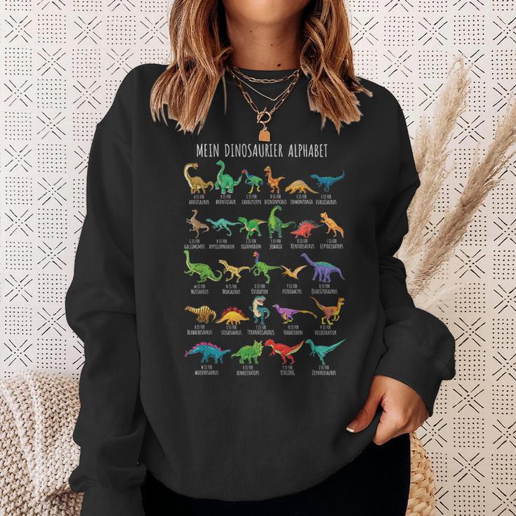 Dinosaur Types Alphabet A-Z Dino Abc T-Rex Sweatshirt Geschenke für Sie