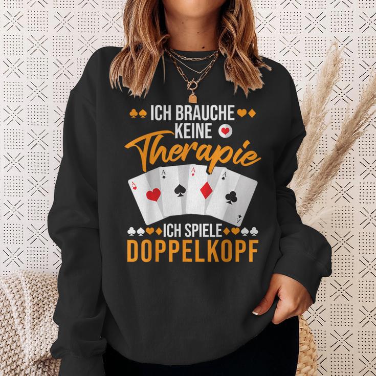 Doppelkopf Slogan Sweatshirt Geschenke für Sie