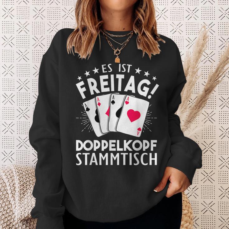 Doppelkopf Stammtisch Doppelkopf Sweatshirt Geschenke für Sie