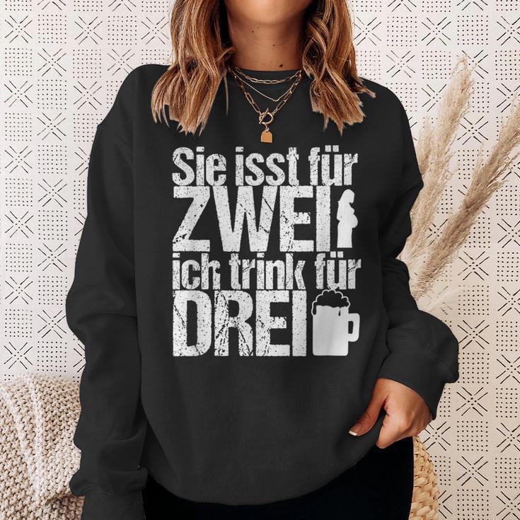 Du Isst Für Zwei Ich Trink Für Drei Schwangerschaft You Eat Sweatshirt Geschenke für Sie