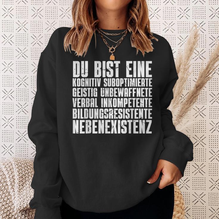 Du Nebenexistenz Buseidigungen Ich Hasse Menschen Sweatshirt Geschenke für Sie