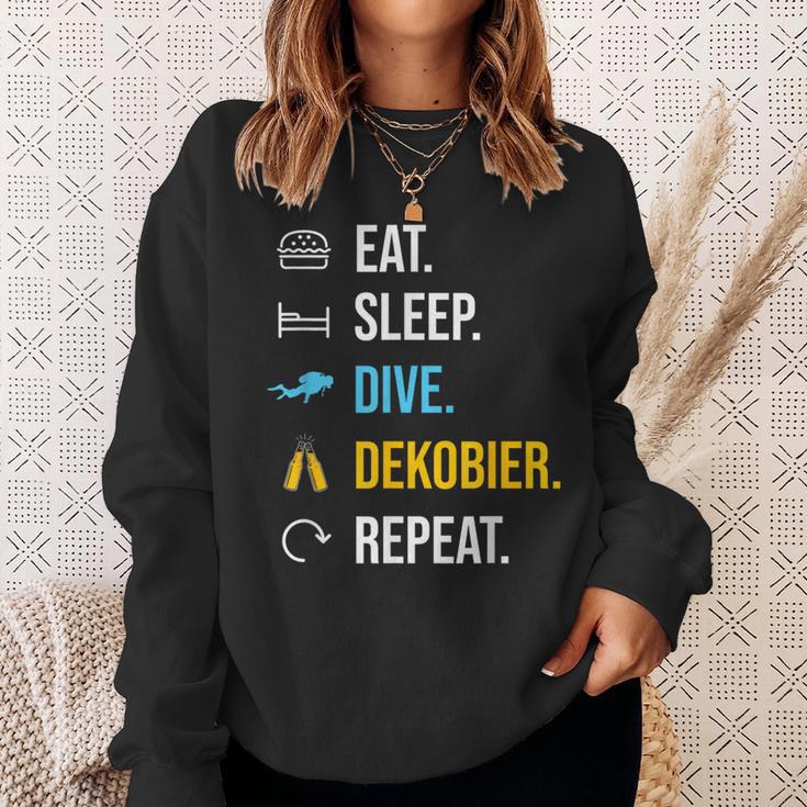 Eat Sleep Dive Dekobier Repeat Diving Sweatshirt Geschenke für Sie