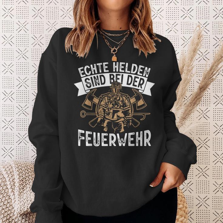 Echte Helden Sind Feuerwehr Sweatshirt Geschenke für Sie