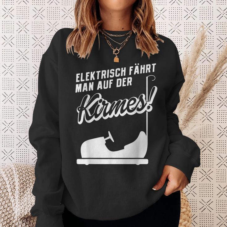 Elektrisch Fahrt Man Auf Der Kirmes Electric Car Sweatshirt Geschenke für Sie