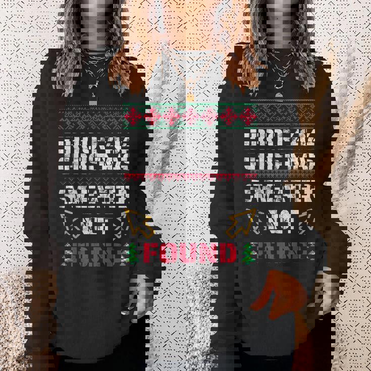 Errore Nerd Programmatore 404 Sorry Christmas Sweater Not Found Felpa Regalos para ella