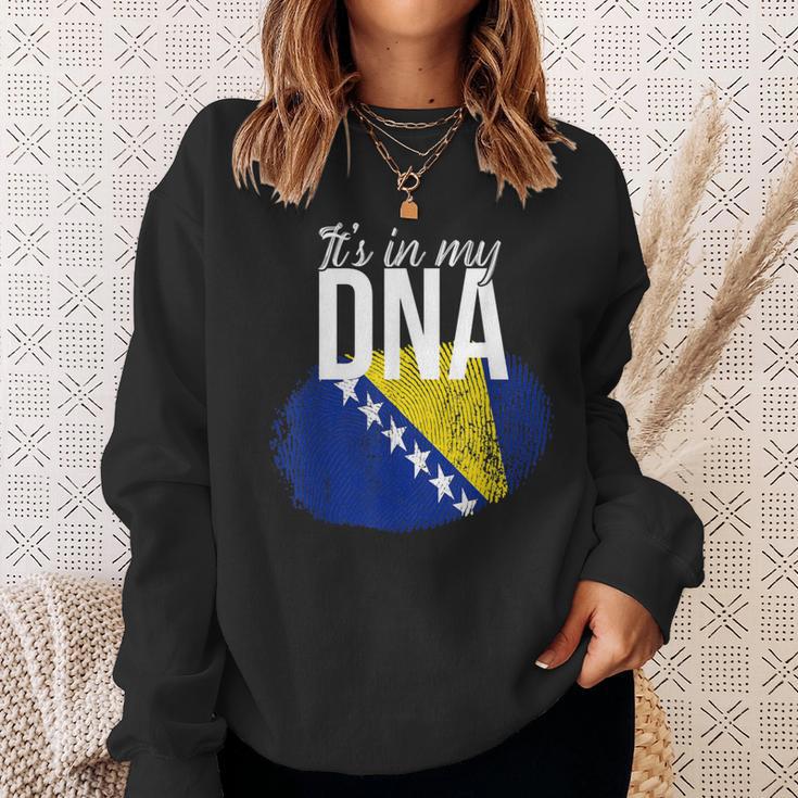 Es Ist In Meiner Dna Bosnier Bosnia Origin Genetics Sweatshirt Geschenke für Sie