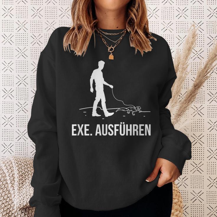 Exe Run Programmer Programming Computer Nerd Sweatshirt Geschenke für Sie