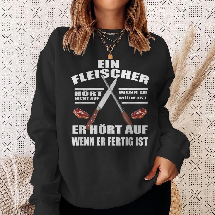 Fleischer Fleischerei Butcher Meister Sweatshirt Geschenke für Sie