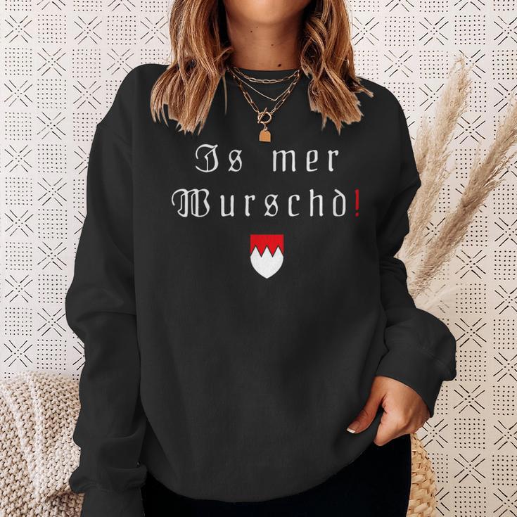 Fränkisch Fränkische Dialect Franken Crest Sweatshirt Geschenke für Sie