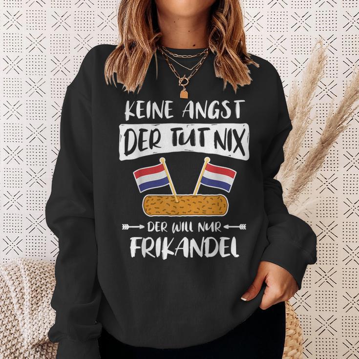 Frikandel Netherlands Flag Sayings Oranje Sweatshirt Geschenke für Sie