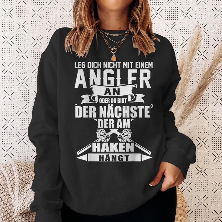 Angel Leg Dich Nicht Mit An Angler An Sweatshirt Geschenke für Sie