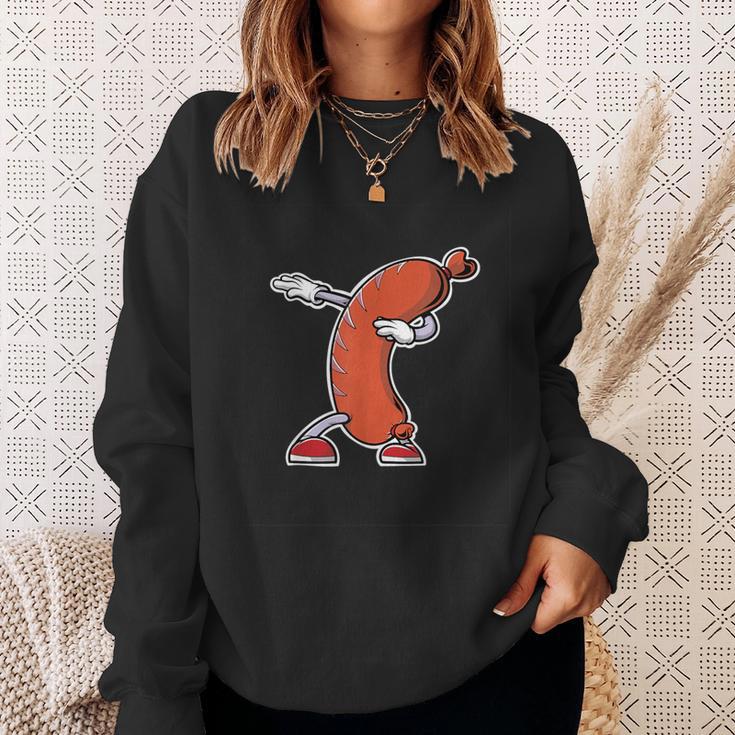 Bratwurst Wurst Sausage Red Hot Dog Dabbing Sweatshirt Geschenke für Sie