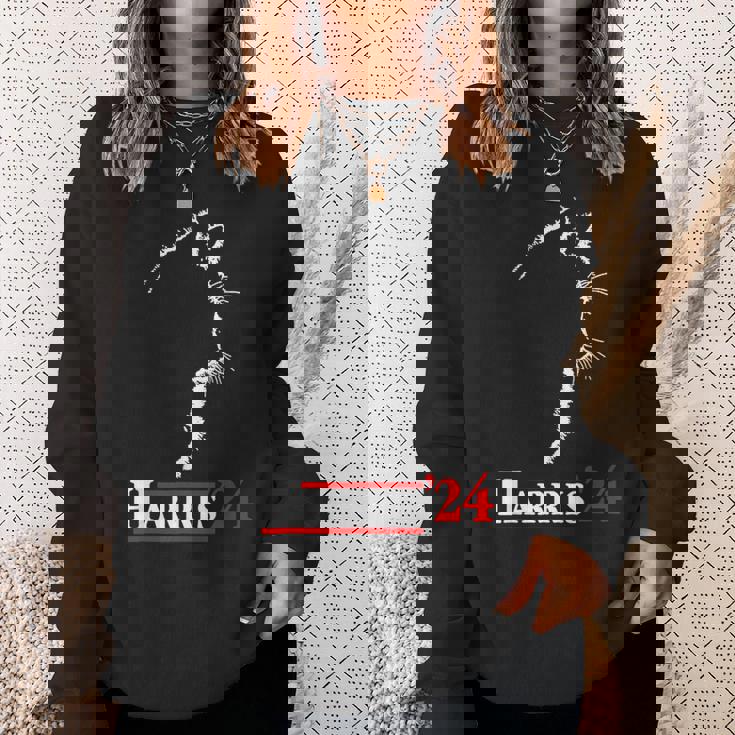 Cat Harris 24 Vote Kamala Harris For President Sweatshirt Gifts for Her