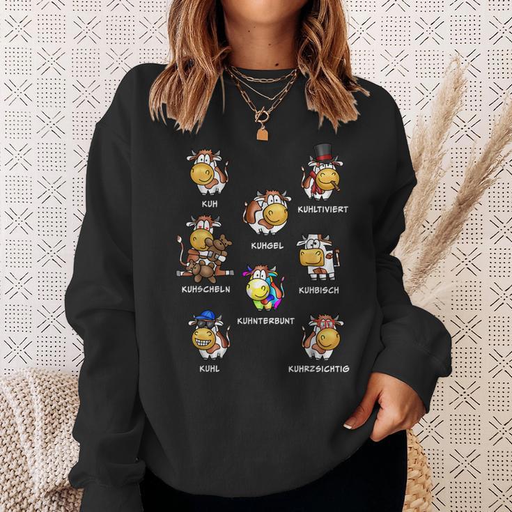 Cows Herd With Wortwitz Word Game Kuhl Cow Sweatshirt Geschenke für Sie