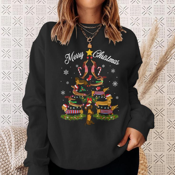 Santa Dachshund Christmas Fun Xmas Dachshund Dachshund S Sweatshirt Geschenke für Sie